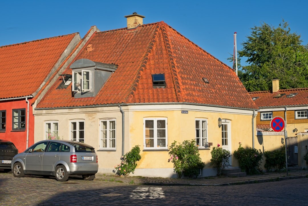 danish village street scene