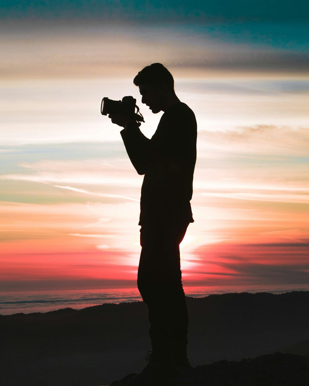 photographer with camera